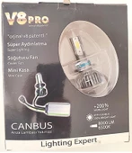 Mini Kasa Canbuslu Xenon Ampul H11 Soket V8 Pro Beyaz 16000 Lümen - 2