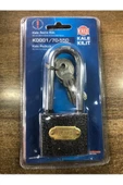 Kale Uzun Asma Kilit Gri 50mm - 1