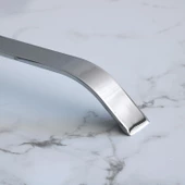 Volga Metal Krom Kulp 128 mm 12.8 cm Mobilya Çekmece Mutfak Dolabı Dolap Kulpları Kapak Kulpu Kulbu - 5