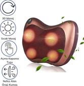 Araç ve Ev İçin Ovmalı Masaj Aleti Yastığı Ayak Bel Boyun Sırt Cihazı Minder - 1