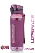 Uzspace FiftyFifty 520ml Tritan Su Matarası Silikon Korumalı Kaydırmaz Gövde - 10