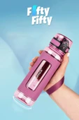 Uzspace FiftyFifty 520ml Tritan Su Matarası Silikon Korumalı Kaydırmaz Gövde - 11