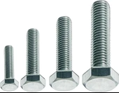 Akdeniz DIN933 M10*80 Mm Galv. Kaplamalı Cıvata 100 Adet - 1
