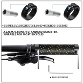 SARİSSA Jelli Elcik Destekli Yapı Kolay Kavrama Kaymaz Bisiklet Elciği Siyah thumbnail 6