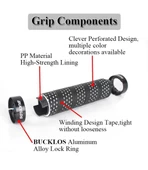 SARİSSA Jelli Elcik Destekli Yapı Kolay Kavrama Kaymaz Bisiklet Elciği Siyah thumbnail 9