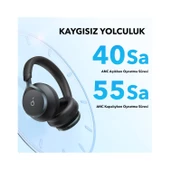 Anker Soundcore Space One Kulak Üstü Bluetooth Kulaklık Beyaz thumbnail 6