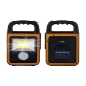 Powermaster Şarjlı Kamp Feneri Işıldak Solar Güneş Enerjili Aydınlatma 4 Kademe Powerbank Özellikli - 2