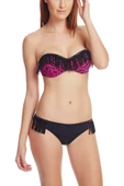 Dagi Cup'lı Straplez Siyah Bikini Takımı - 1