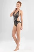 Blackspade 8631 Kadın Çıkarılabilir Süngerli Siyah Mayo & Moyokini - 1