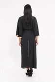 MED Kadın Judy Maxi Kimono Pareo Siyah - 4