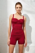 Pierre Cardin 221135 Fairy Sortlu Drapeli Yüzücü Mayo - 9