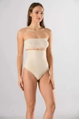 Miss Fit Kadın Silikonlu Ekstra Yüksek Bel Dikişsiz String Korse - 7