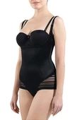Blackspade Kadın Göğüs Altı Korse Body Control - Tül Detaylı Siyah - 1