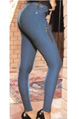 Mad Women 686 - Kadın %60 Pamuklu ( Cotton ) Fermuar Detaylı & Ekstra Dayanıklı Uzun Tayt - 1