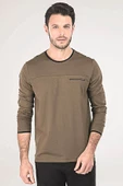 Blackspade 30033 Erkek Modal Kışlık Uzun Kol Sweatshirt - Yeşil - 1