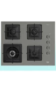 Bocd K 6510 Ewg Cam Ankastre Gri Doğalgazlı Ocak - 1