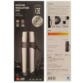 Shotay Adventure 1200ml Outdoor Çelik Termos Gümüş ST-8213G - 5
