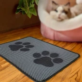Pies Dobles Gri 40x60 cm Elekli Kedi Kumu Paspası - 1