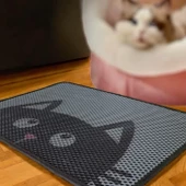 Gatito Gri 40x60 cm Elekli Kedi Kumu Paspası - 1
