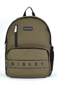 Sisley Okul Sırt Çantası Unisex Çok Gözlü Günlük Seyahat Sırt Çantası Haki 12919 thumbnail 1