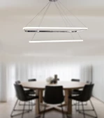 TT Aydınlatma TT400-2 KR  Dikdörtgen 2 li Krom Kaplama Led Avize thumbnail 3