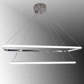 TT Aydınlatma TT400-2 KR  Dikdörtgen 2 li Krom Kaplama Led Avize thumbnail 1