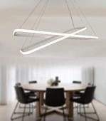 TT Aydınlatma TT400-2 BY  Dikdörtgen 2 li Mat Beyaz Led Avize thumbnail 3