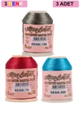 3 Adet Altınbaşak Oya ve Dantel İpi 20 gr - Royaleks - No: 074 - 696 - 198 - 1