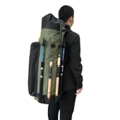 Euro Fish Kamış Çantası Boru Tipi Siyah-Haki 80 cm (38004) - 6