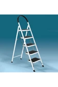 Hafif Esnek Geniş 5 Basamaklı Katlanır Ergonomik Merdiven - 1