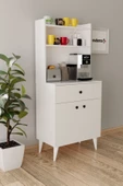 Evdemo Biga Kahve Köşesi Çok Amaçlı Dolap Beyaz - 3