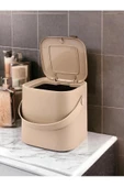 Latte Tutma Saplı Iç Kovalı Tezgah Üstü Mutfak Ve Banyo Çöp Kovası 4 Lt - 1