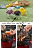 Leo Kulplu Ölçü Kaplı Limon Narenciye Sıkacağı - Saplı Mini Ölçü Kabı - 1