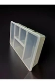 3Lü Mix Luna Set  5 Bölmeli Çekmece İçi Düzenleyici, Kapaklı Makyaj Takı Düzenleyici Ofis Organizer - 5