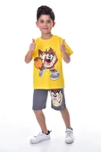 Tazmanya (Tasmanian Devil) Baskılı 2'li Şort - T-Shirt Çocuk Takım - 1