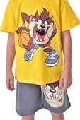 Tazmanya (Tasmanian Devil) Baskılı 2'li Şort - T-Shirt Çocuk Takım - 2