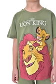 Lion King Baskılı 2'li Şort - T-Shirt Çocuk Takım - 3