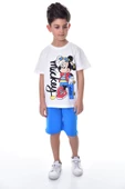 Mickey Baskılı 2'li Şort - T-Shirt Çocuk Takım - 1