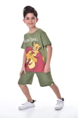 Lion King Baskılı 2'li Şort - T-Shirt Çocuk Takım - 1