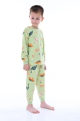 Dino Desenli Yeşil Erkek Pijama Takımı thumbnail 3