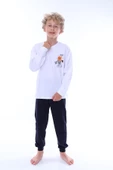 Play Hard Basketbol Desenli Erkek Çocuk Pijama Takımı - 1