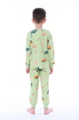 Dino Desenli Yeşil Erkek Pijama Takımı thumbnail 5