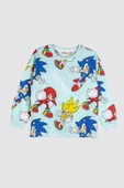 The Hedgehog Super Sonic Desenli %100 Pamuk Çocuk Pijama Takımı - 2