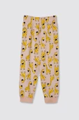 Sevimli Zürafa Desenli %100 Pamuk Unisex Çocuk Pijama Takımı thumbnail 3