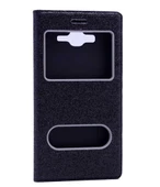 Galaxy Grand Prime G530 Kılıf Simli Dolce Kapaklı Kılıf thumbnail 4