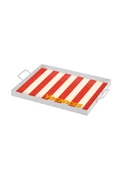 The Mia Vacanses Dekoratif Metal Tepsi 40x30 cm - 1