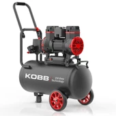KOBB KBK25S 1.7HP 25Lt 8Bar Yağsız Sessiz Taşınabilir Hava Kompresörü thumbnail 1