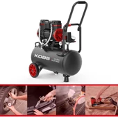 KOBB KBK25S 1.7HP 25Lt 8Bar Yağsız Sessiz Taşınabilir Hava Kompresörü thumbnail 5