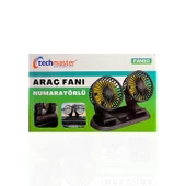 Araç Araba Otomobil Mini 2 li Vantilatör Fan Pervane Soğutucu 12V FAN10 thumbnail 8