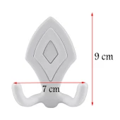 Nilay Askı Askılık Sert Plastik Beyaz Vestiyer Duvar Askısı Dolap Elbise Askılığı thumbnail 3